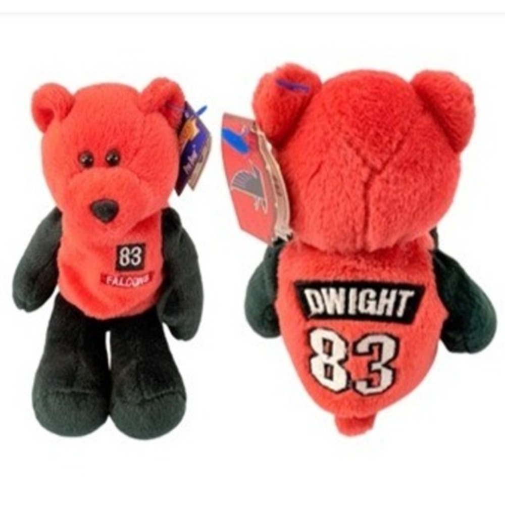Limited Treasures Tim Dwight #83 Atlanta Falcons NFL Bean Bag‎ Bear Plush